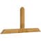 Ekena Millwork Portland Rough Sawn Timber Gable Bracket, Western Red Cedar, 84"W x 38"H x 4"D x 6"F, 11/12 Pitch GBW084X38X0406POR00RWR - alternate 2